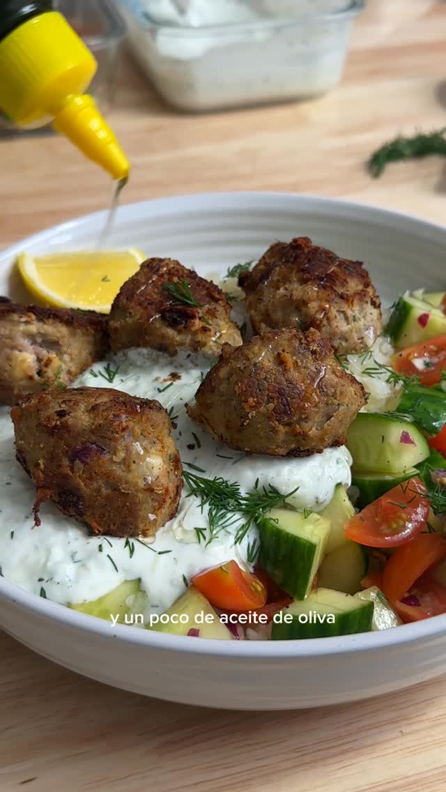 Albóndigas Griegas de Pavo Saludables 🥙