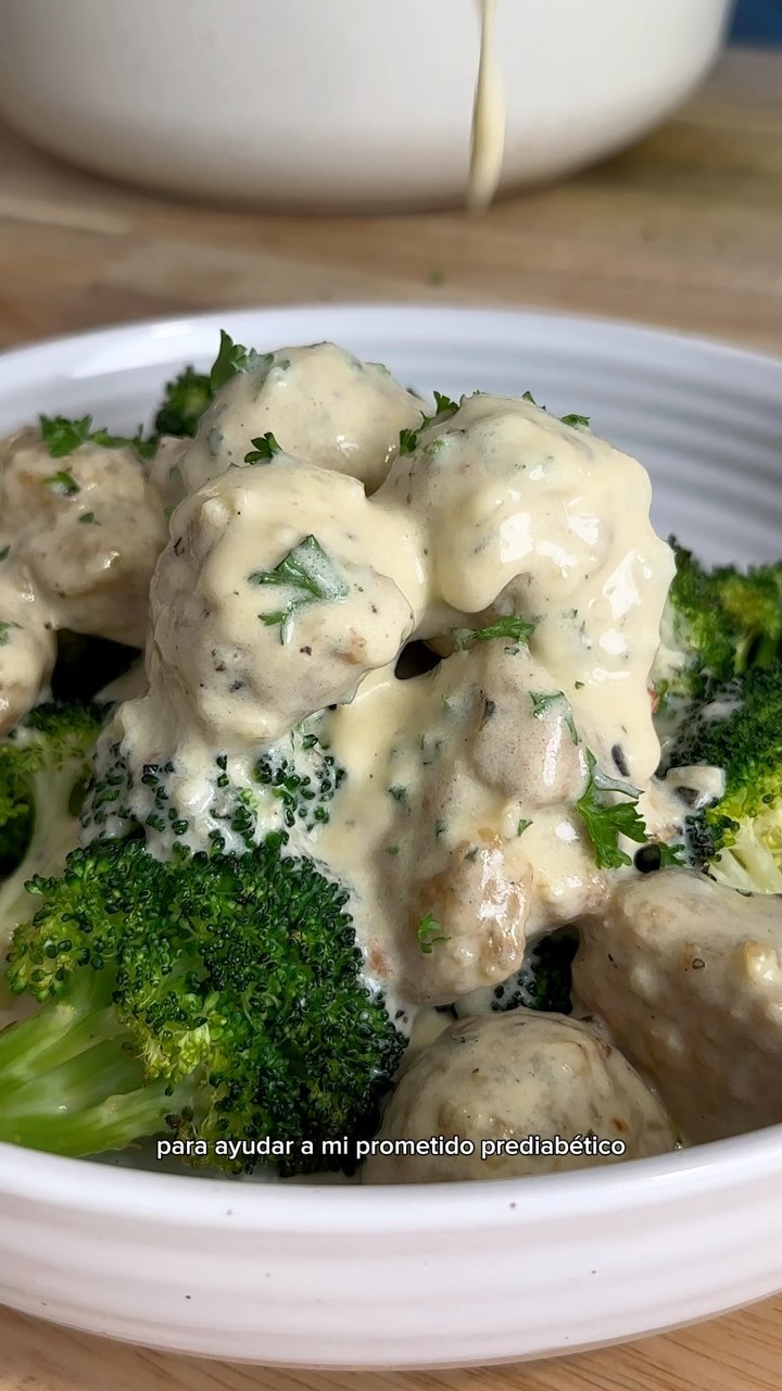 🤤 Albóndigas de Pollo Cremosas al Horno