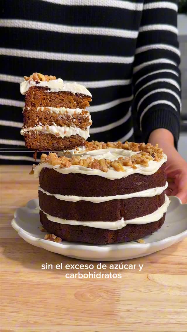 🥕 Bizcocho de Zanahoria Bajo en Carbohidratos y Sin Azúcar ni Gluten