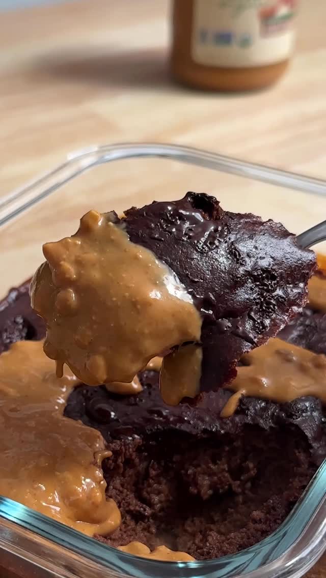 🍫Brownies Cremosos de Chocolate y Mantequilla de Maní