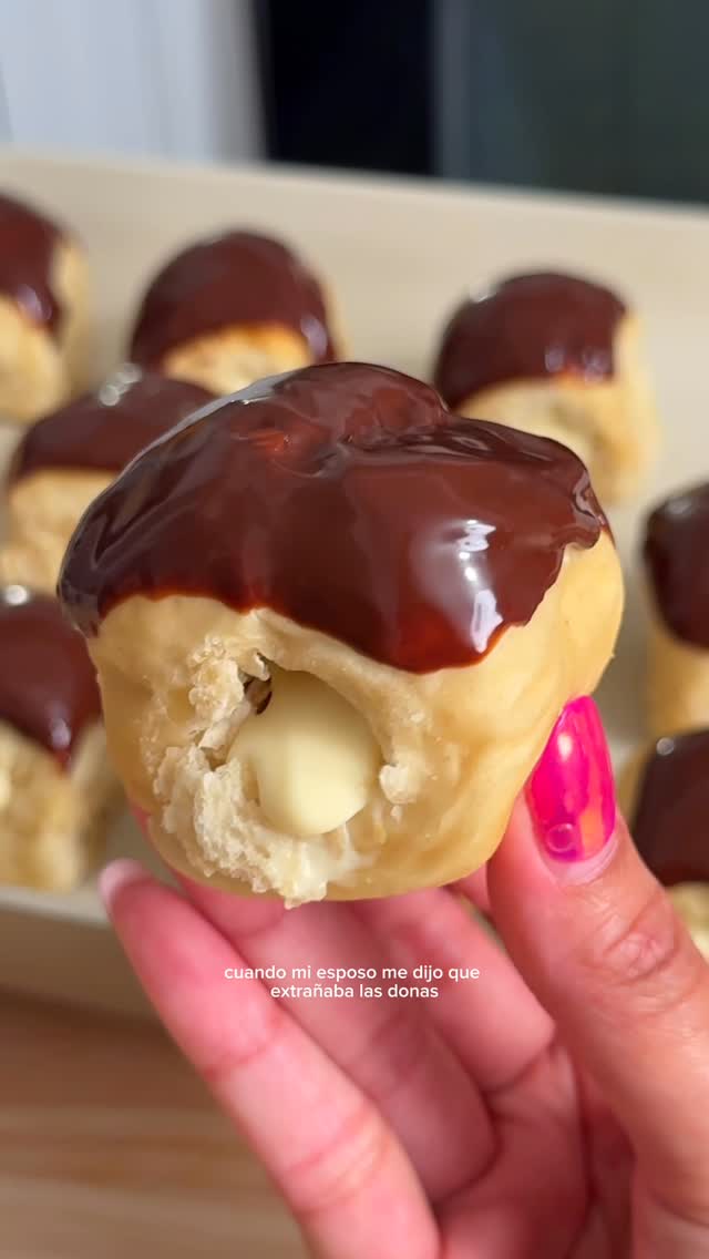 🍩 Donas de Crema Sin Azúcar 💕