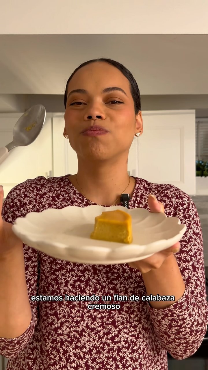 Flan de Calabaza con Caramelo Sin Azúcar 🎃