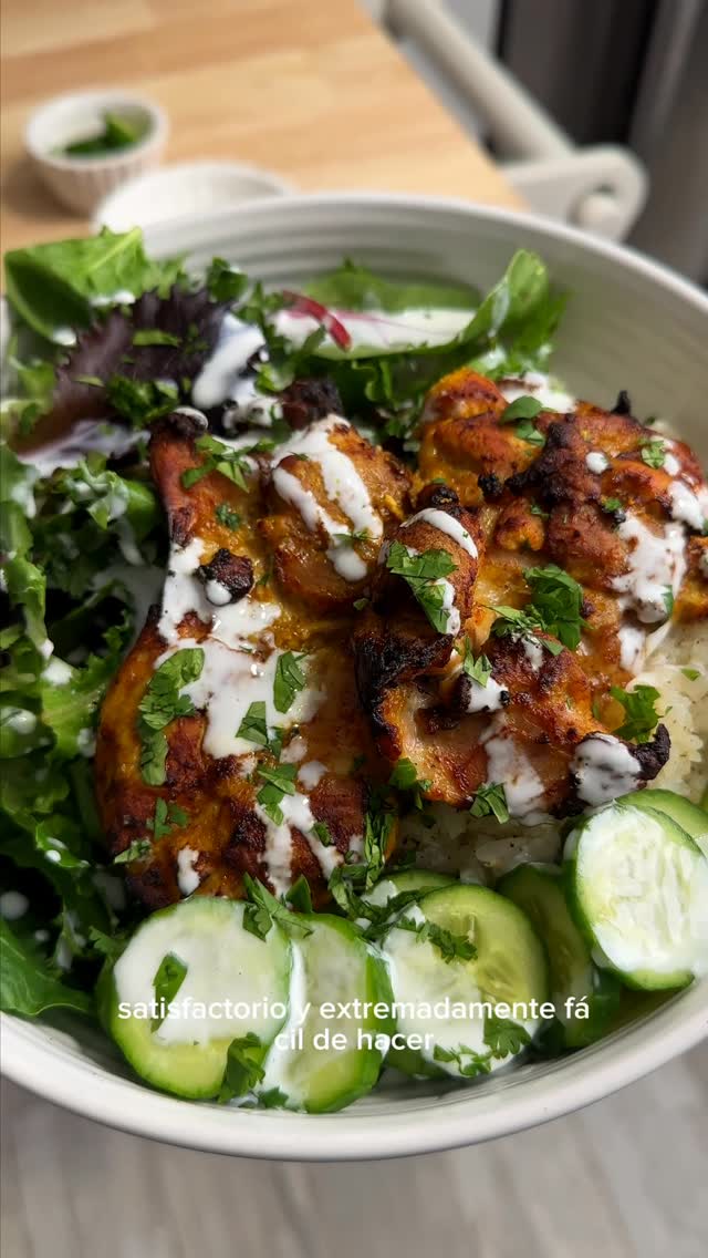 🍗Plato de Pollo Tandoori sin azúcar y bajo en carbohidratos