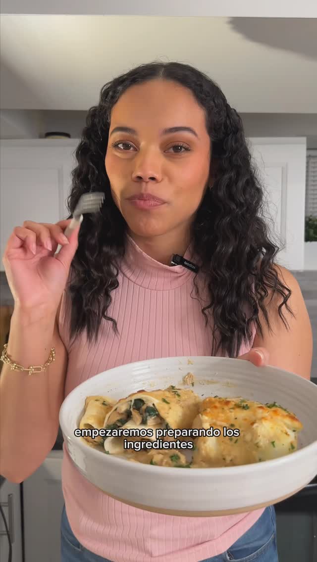 🍽️ Rollos de Lasaña de Pollo Alfredo