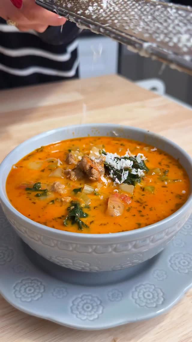 🥣 Sopa Toscana #sinazucar #bajoencarbohidratos #prediabetes #sopasaludable