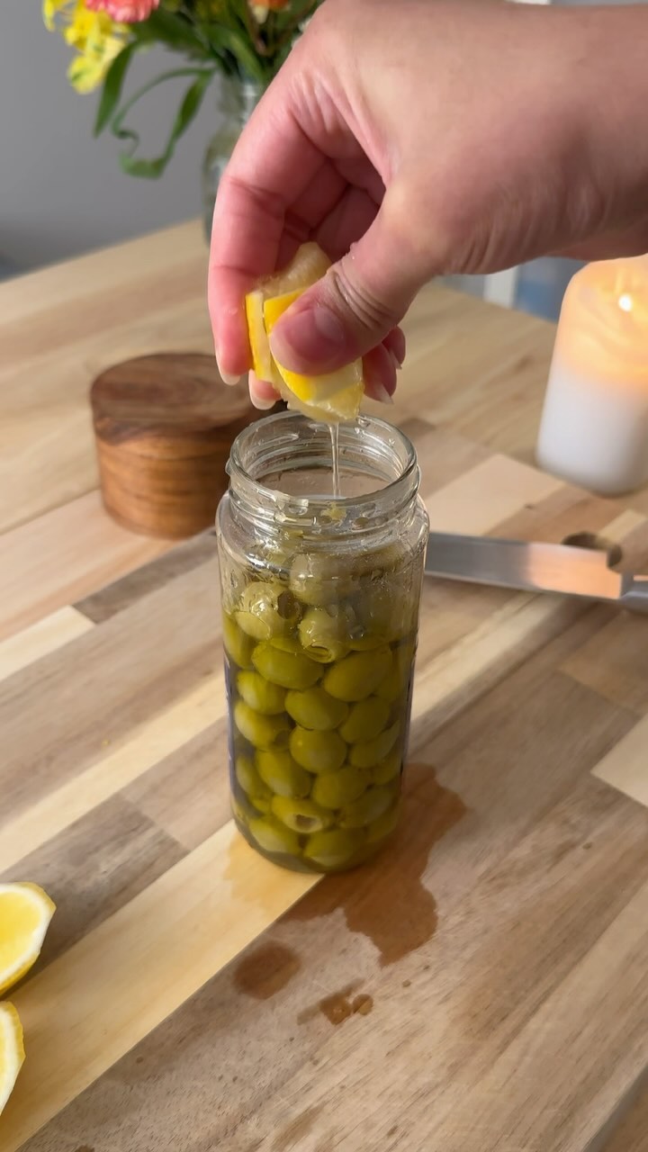 5 minute olive hack 🫒✨