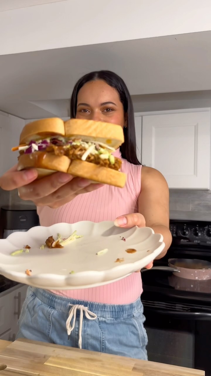 🥪BBQ Pulled Pork Sandwich #sugarfree