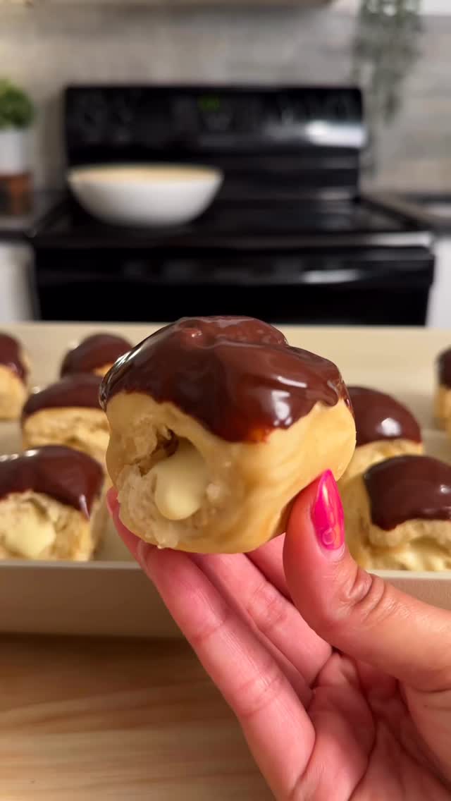 🍩 Boston Cream Donut Buns 💕#sugarfree #lowcarb