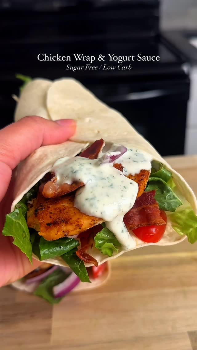 🥙 Chicken Wrap with Yogurt Sauce