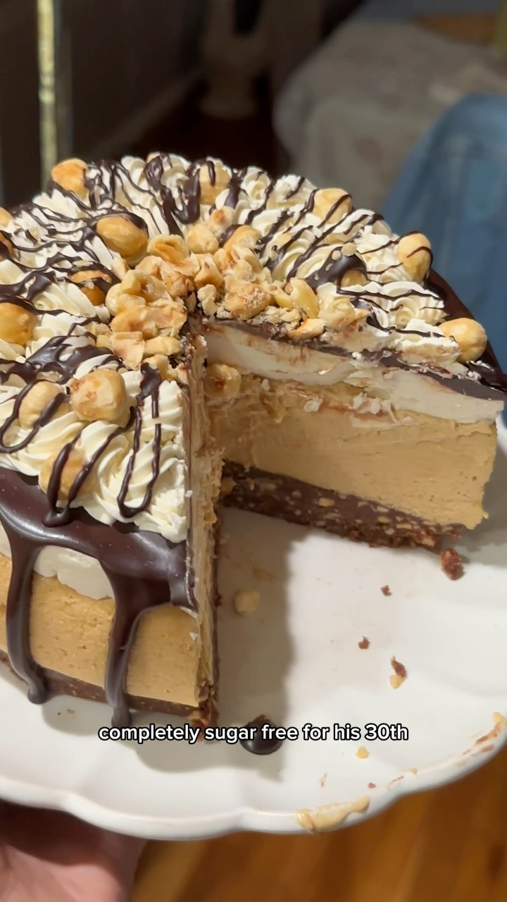 🍫Chocolate Hazelnut & Peanut Butter Cake
