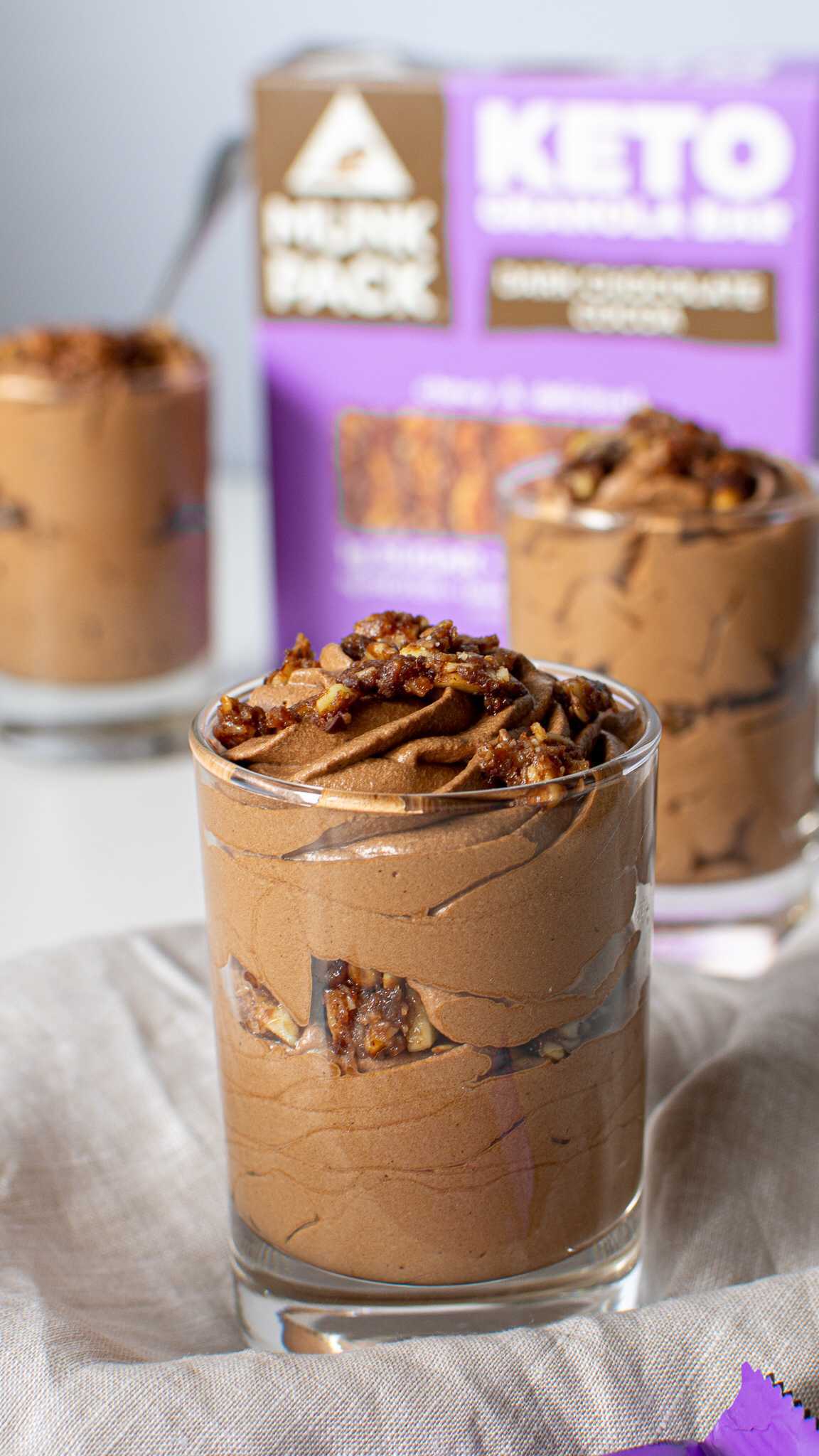 🔽 Coffee Chocolate Mousse with @munkpack #ad