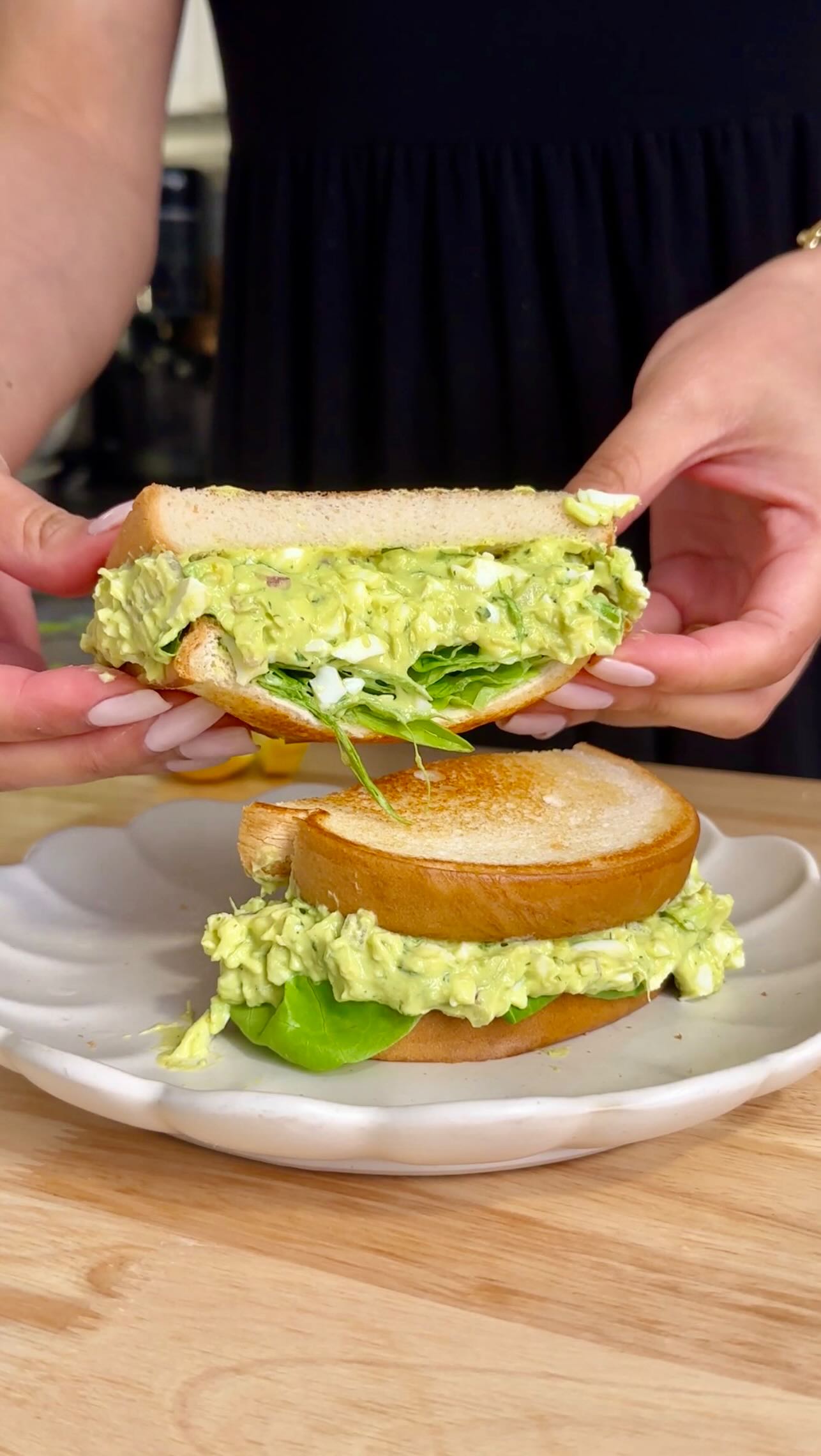 🥑Creamy Avocado and Egg Salad Sandwich