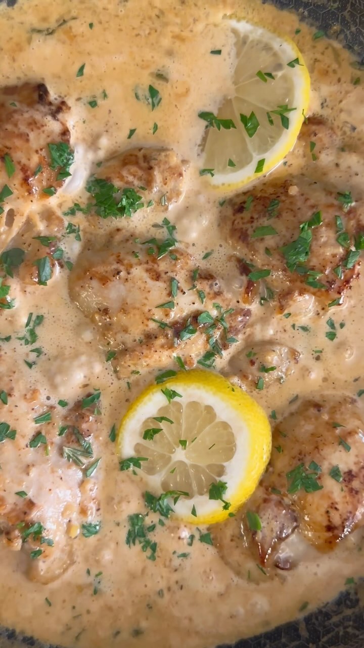 Creamy Lemon Garlic Chicken 💕