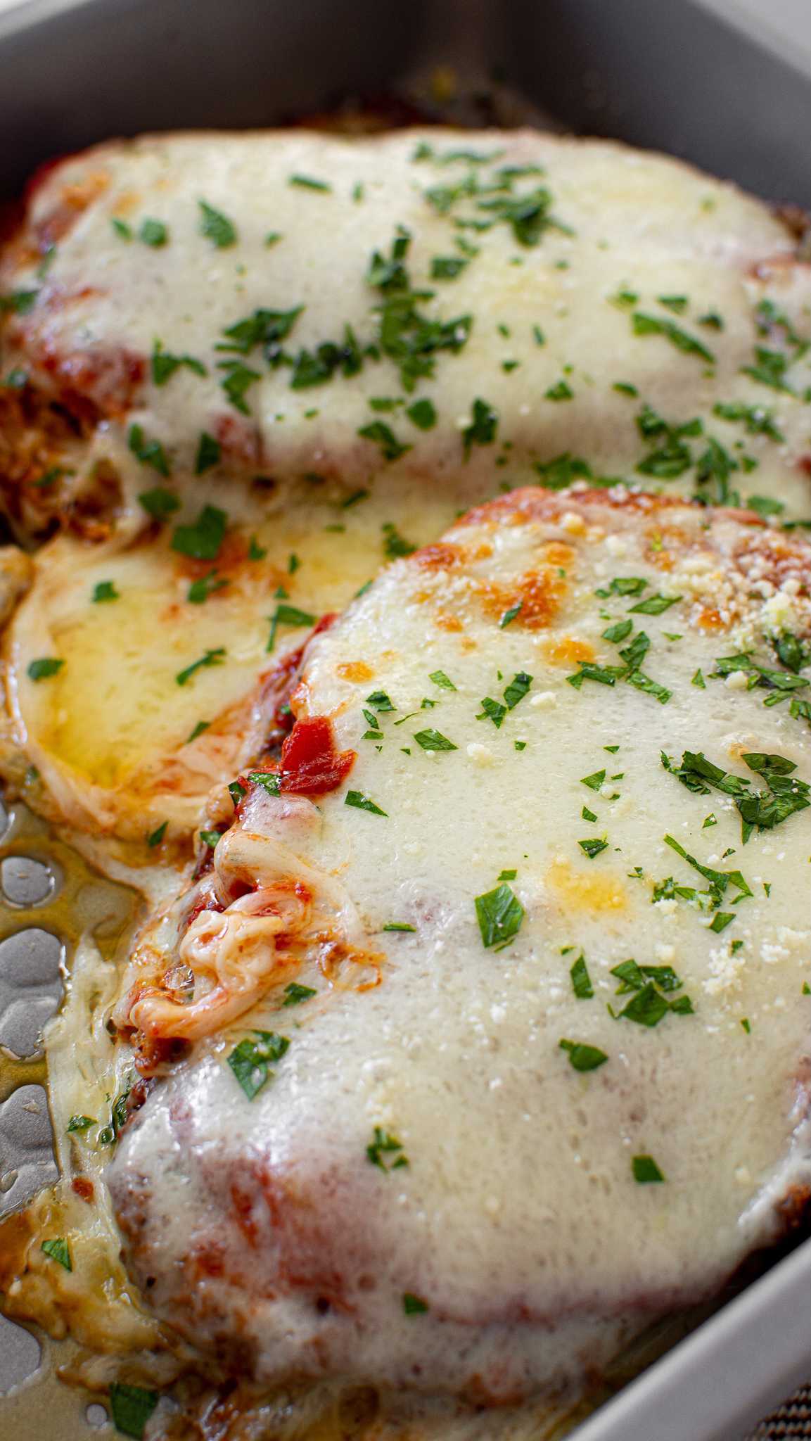 Crispy low carb chicken parm 🤤