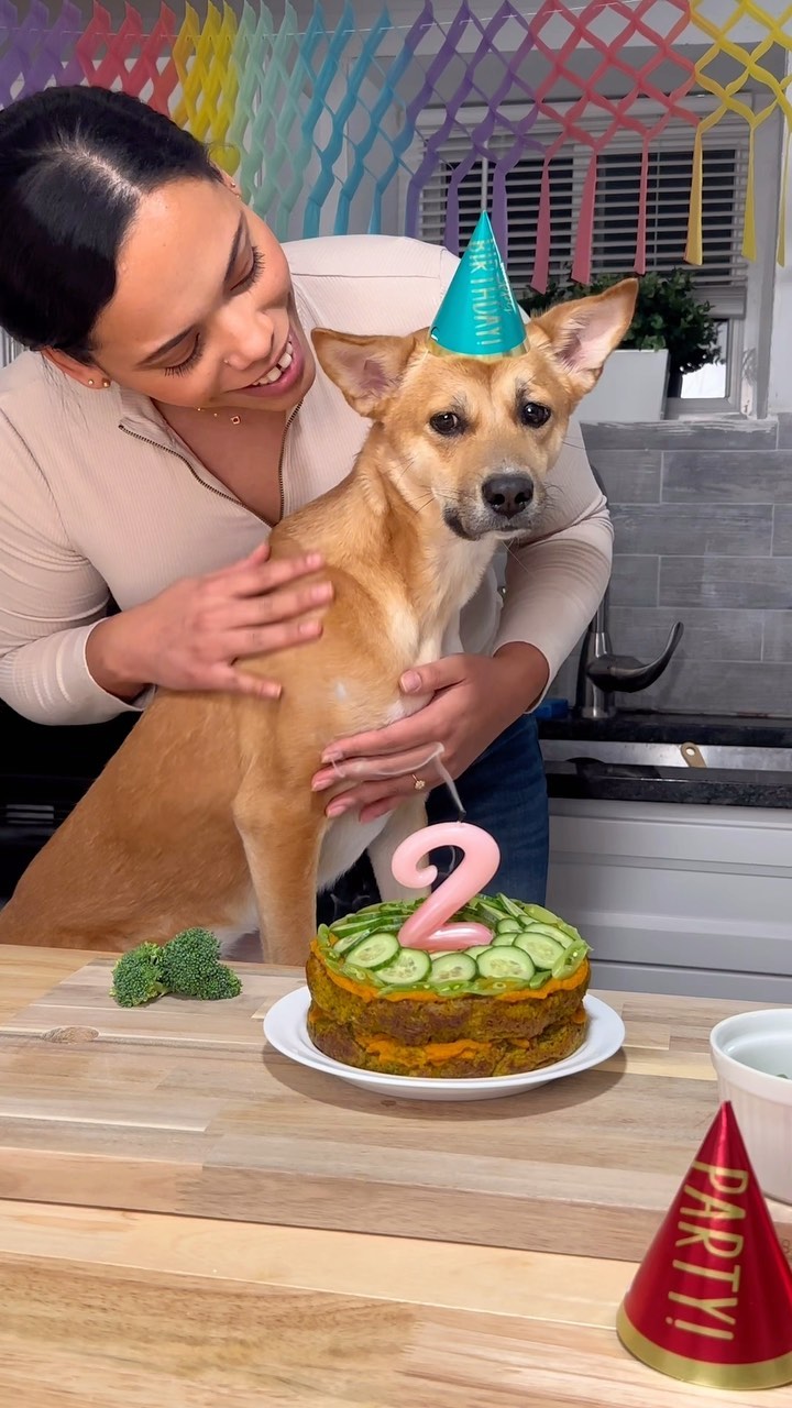 Her reaction at the end 🦴💕🎁 Happy Birthday Sweet Girl!