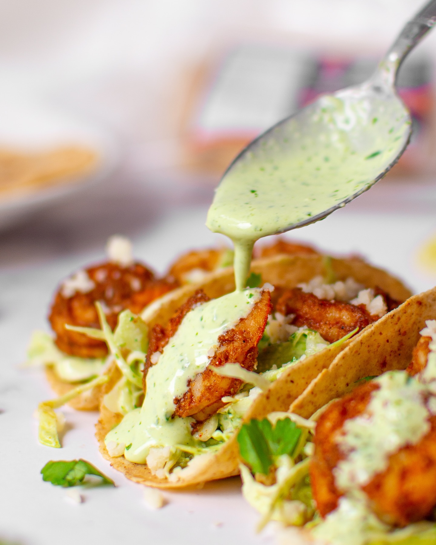 Juicy low carb shrimp tacos 🦐🌮