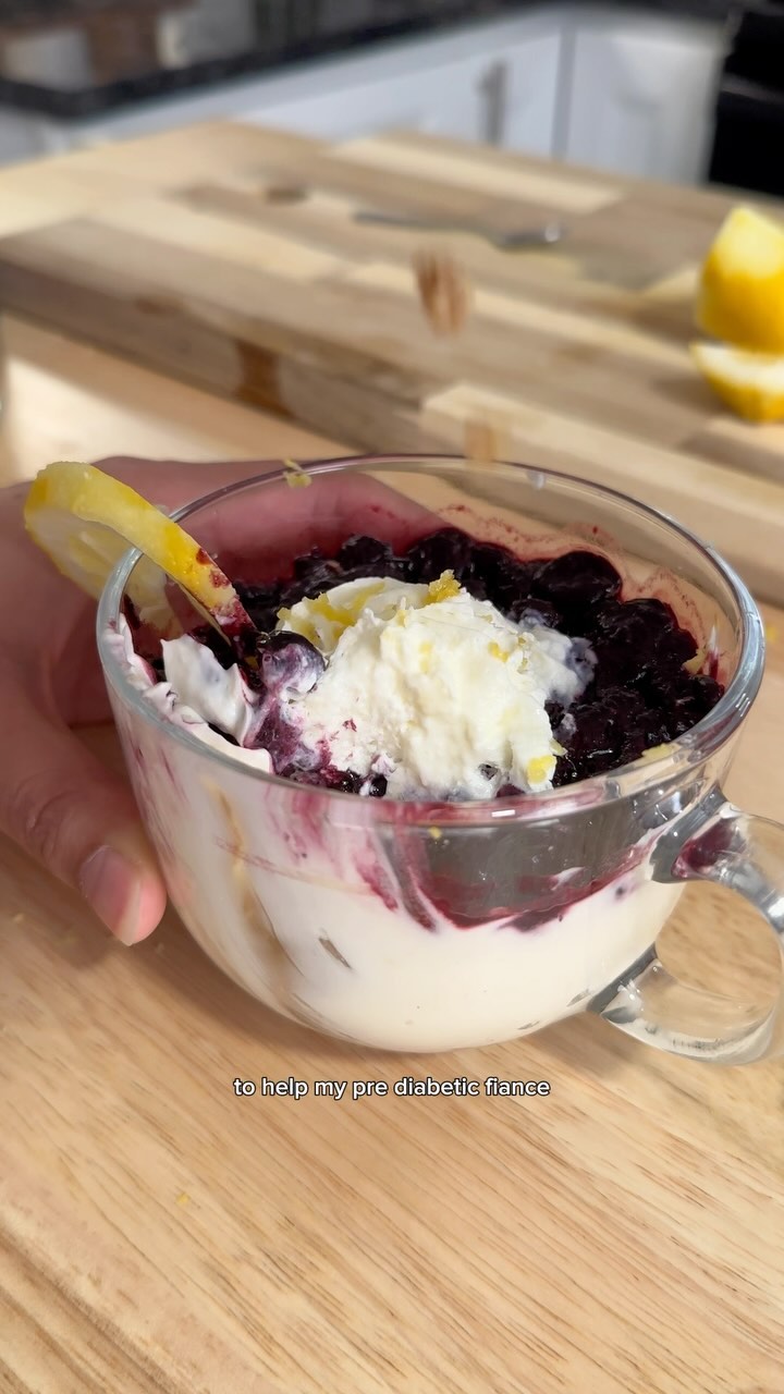 🫐🍋No Bake Lemon Blueberry Cheesecake