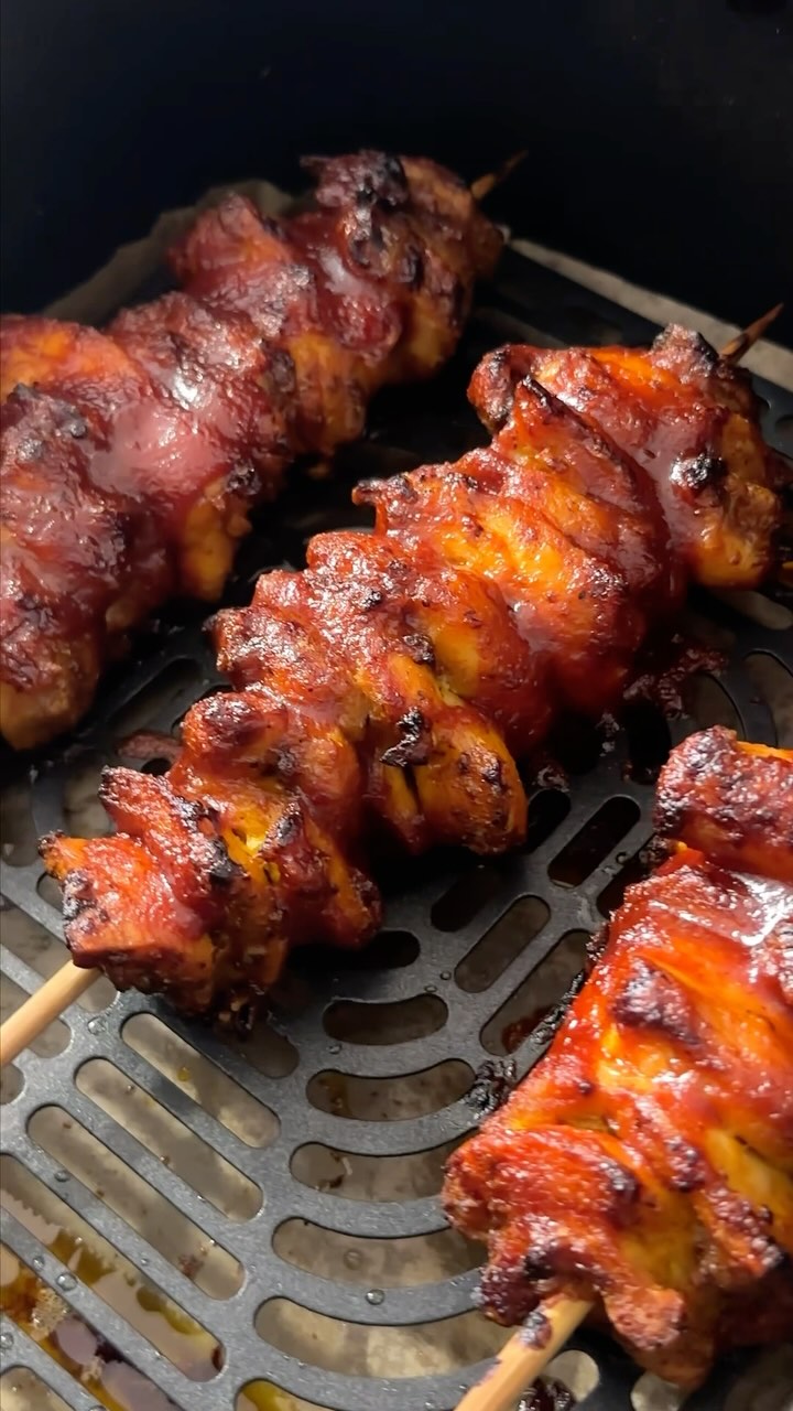 🍢 Sugar-Free BBQ Chicken Skewers
