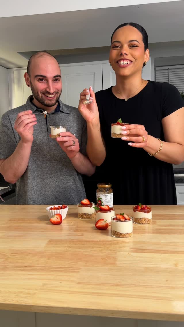 🍓Sugar Free Strawberry Cheesecake Cups