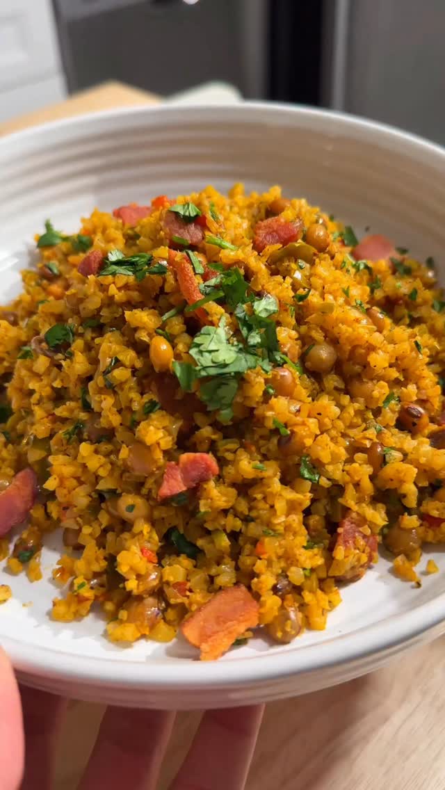Thanksgiving Part 3: Healthy Rice with Pigeon Peas 🍚 #sugarfree #glutenfree