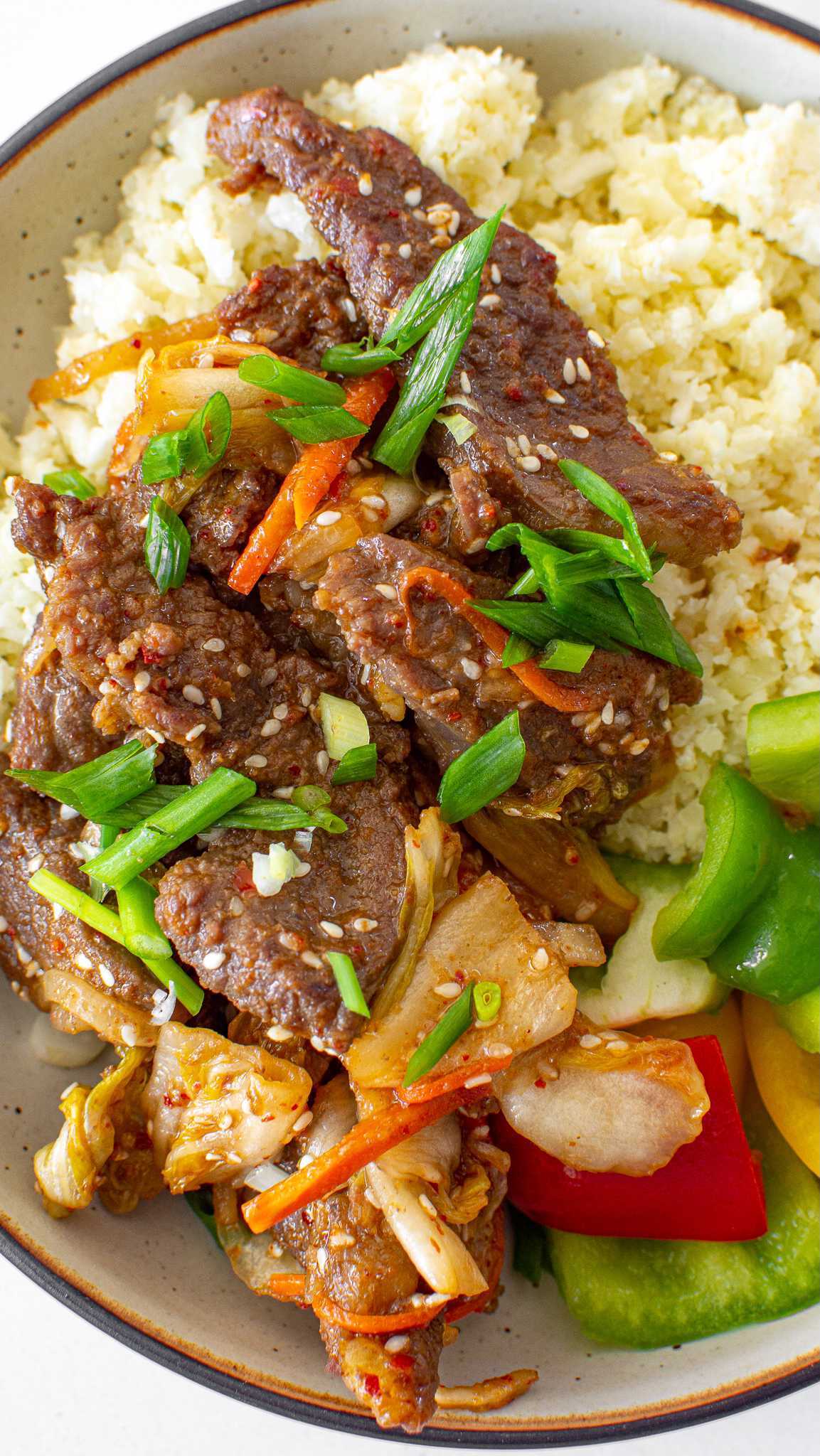 This flavorful stir fry is quick and easy! Plus is packed with protein and probiotics! 😊