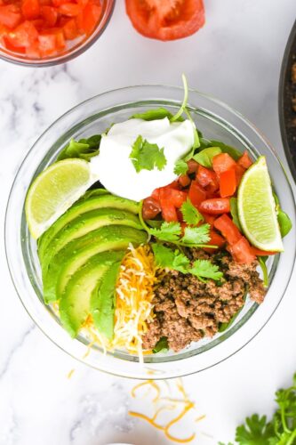 sweetketolife.com-taco-salad-for-keto-ingredients-cheesy