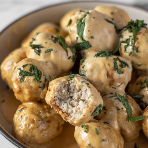 sweetketolife.com-creamy-chicken-sage-meatballs