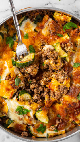 sweetketolife.com-zucchini-beef-bake
