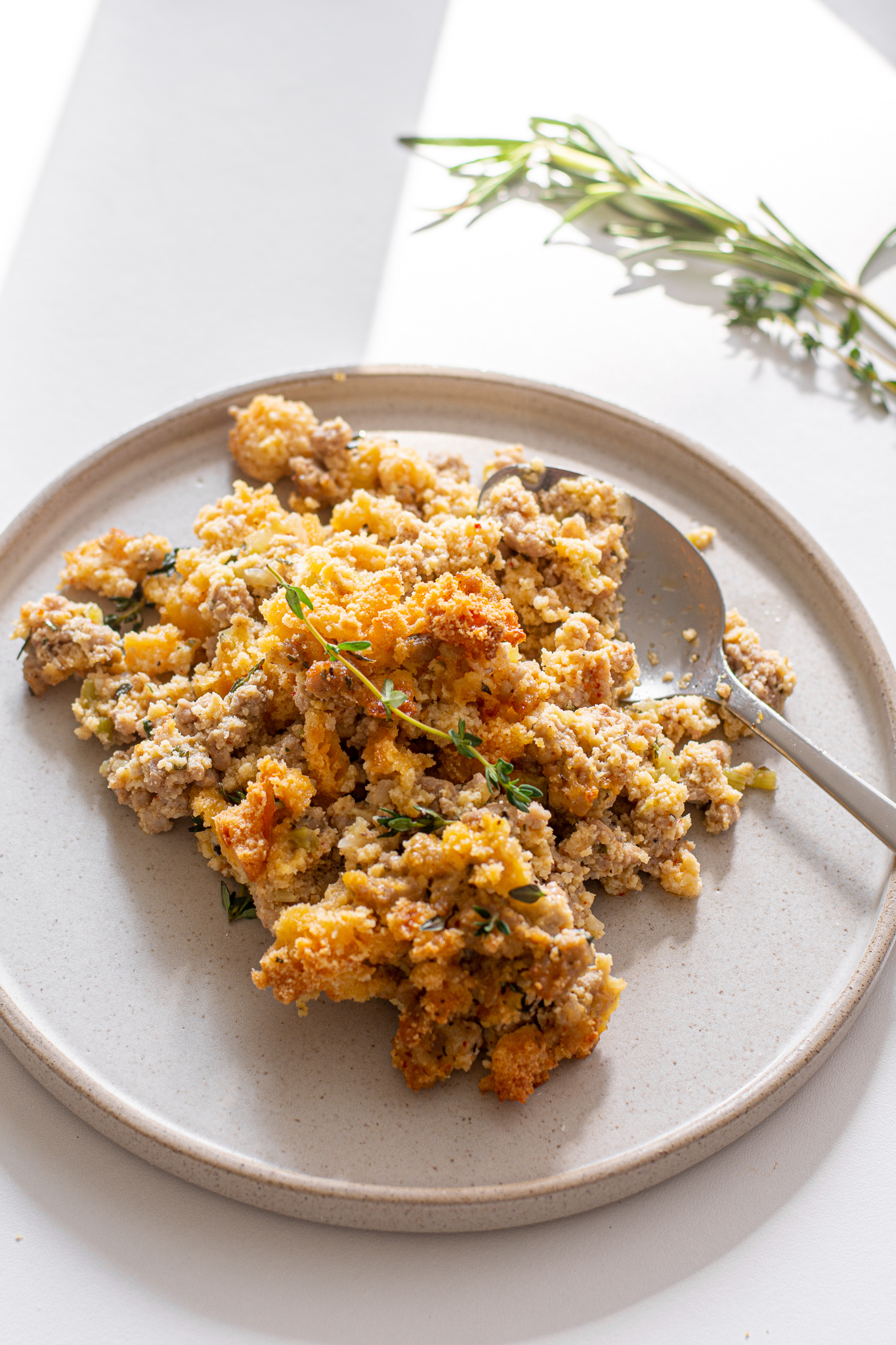 sweetketolife.com-sausage-biscuit-stuffing-keto